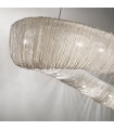 Ceiling light Cloud Polished chrome 20 bulbs 200cm