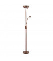 Floor lamp with reading light Metal Antique copper 1 bulb 180cm