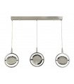 Suspension Gyroscope 1 ampoule Verre,acier inoxydable,caoutchouc en silicone,acier doux Chrome, blanc,Transparent