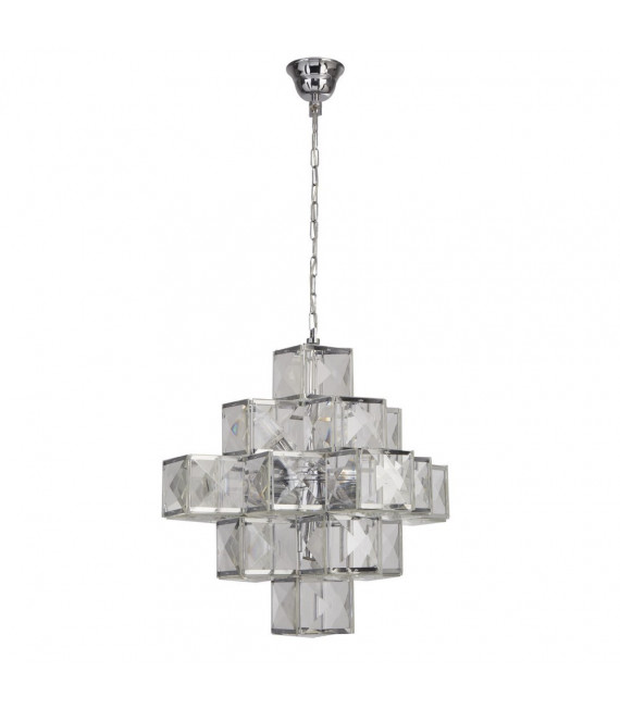 Gletscher-Anhänger Stahl Chrom 7-flammig 56cm