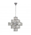 Glacier pendant Mild steel Chrome 7 bulbs 56cm