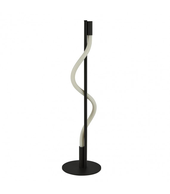 Serpiente de silicona para lámpara LED incorporada, acero dulce blanco, negro mate