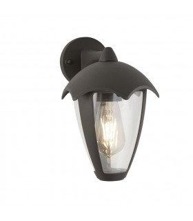Lanterne de jardin Bluebel 1 ampoule Plastique,moulage Aluminium en métal Gris,Transparent