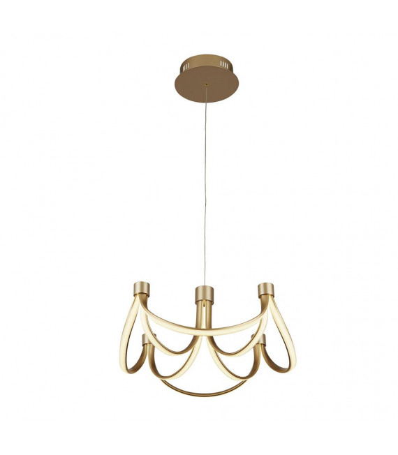 Integrated LED ceiling light Signature Aluminium, mild steel White gold 1 bulb 24cm