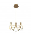 Integrated LED ceiling light Signature Aluminium, mild steel White gold 1 bulb 24cm