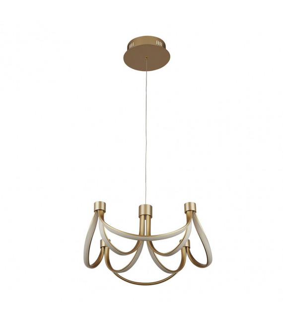 Plafonnier LED intégré Signature Aluminium,acier doux Or blanc 1 ampoule 24cm
