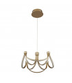 Integrated LED ceiling light Signature Aluminium, mild steel White gold 1 bulb 24cm