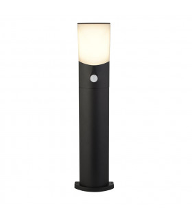 Copenhagen garden bollard Plastic, Aluminum metal casting Black, opal white