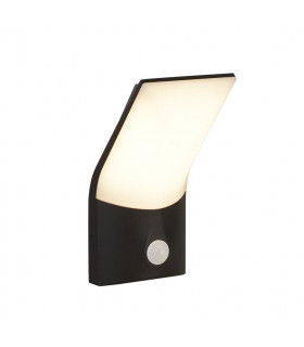 Modern wall lamp Copenhagen Plastic, aluminum metal casting Black, opal white