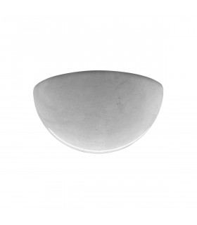Applique murale Bisquitte Feuille d'argent 1 ampoule 11cm