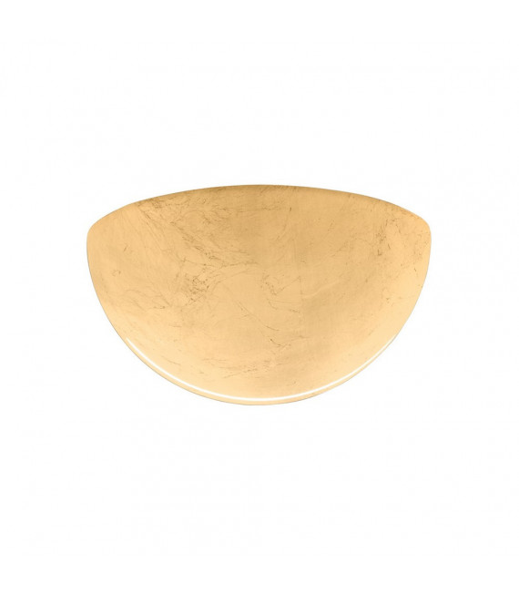 Wandleuchte Bisquitte Gold 1 Glühbirne 11cm
