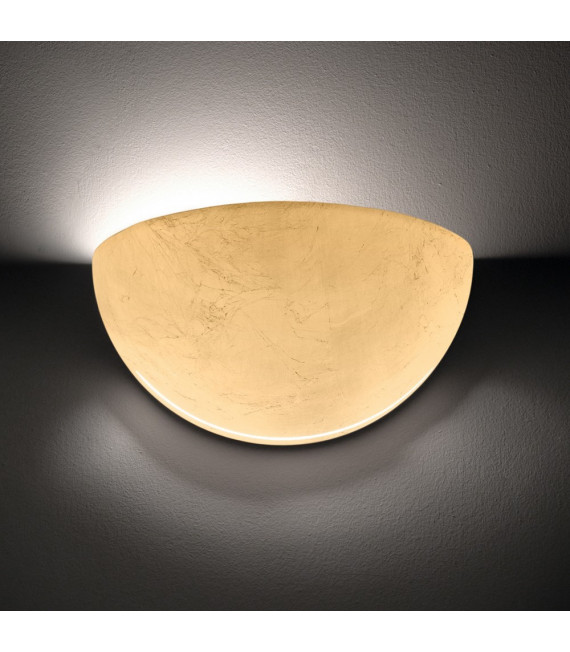 Wall light Bisquitte Gold 1 bulb 11cm