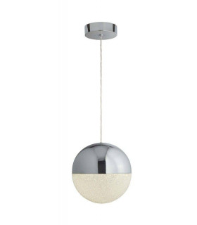 Lampada a sospensione Marmi 1 lampadina Metallo Cromo