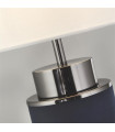 Lampe de table Flask Plastique,tissu,acier doux Nickel blanc,bleu,noir 1 ampoule 49cm