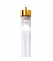 Suspension design Raggio Feuille d'or 1 ampoule 28cm