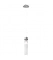Suspension design Raggio Feuille d'argent 1 ampoule 28cm
