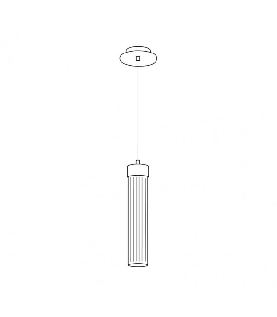 Lámpara colgante de diseño Raggio Hoja de plata 1 bombilla 28cm