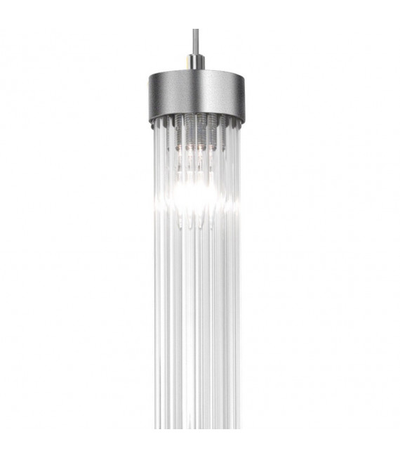 Sospensione design Raggio Marrone spazzolato 1 lampadina 28cm