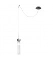 Design suspension Raggio Brown brushed 1 bulb 28cm