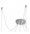 Raggio pendant lamp Silver leaf 8 bulbs 28cm