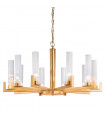 Suspension Raggio 10 ampoules Feuille d'or
