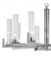 Raggio pendant lamp Silver leaf 10 bulbs 57.5cm
