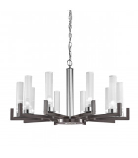 Raggio pendant light 10 bulbs Brushed brown
