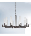 Suspension Raggio 10 ampoules Brun brossé