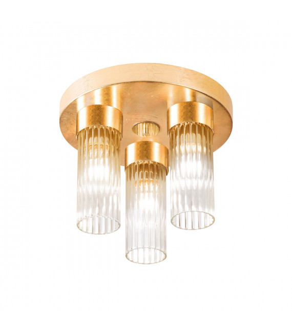 Deckenleuchte Giro Blattgold 3-flammig 21,5cm