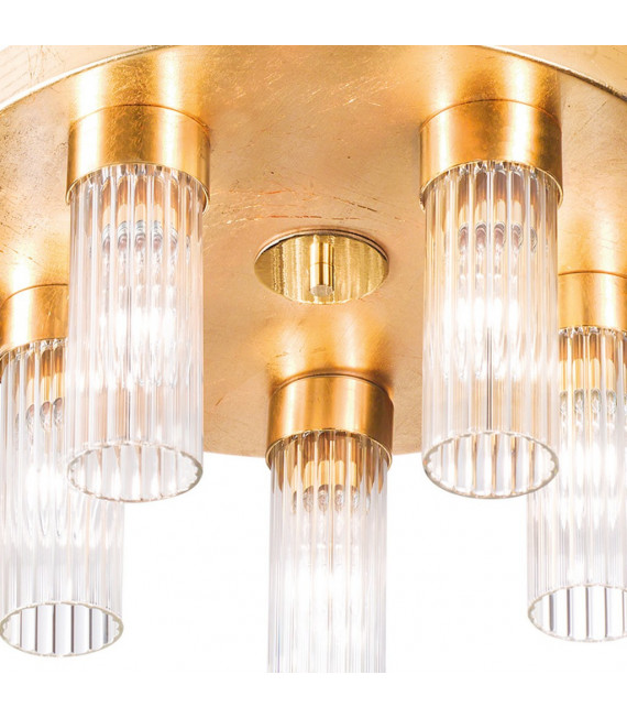 Deckenleuchte Giro Blattgold 5 flammig 21,5cm