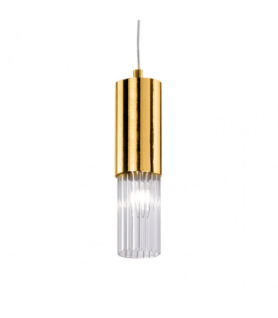 Sospensione di design Giro 1 lampadina Foglia oro