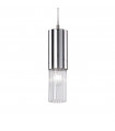 Suspension design Giro 1 ampoule Feuille d'argent