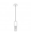 Design suspension Giro 1 bulb Silver leaf