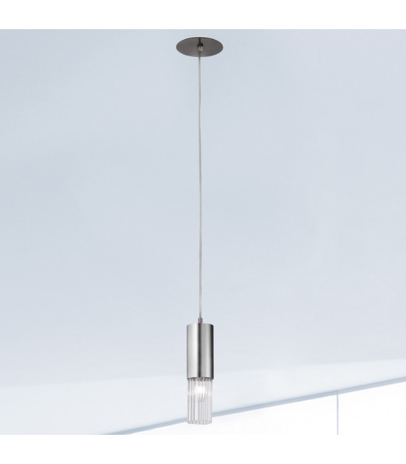 Design suspension Giro 1 bulb Brushed brown