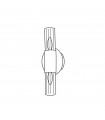 Applique murale Giro Brun brossé 2 ampoules 36cm