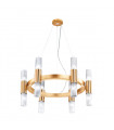 Giro 12-light gold leaf wall light