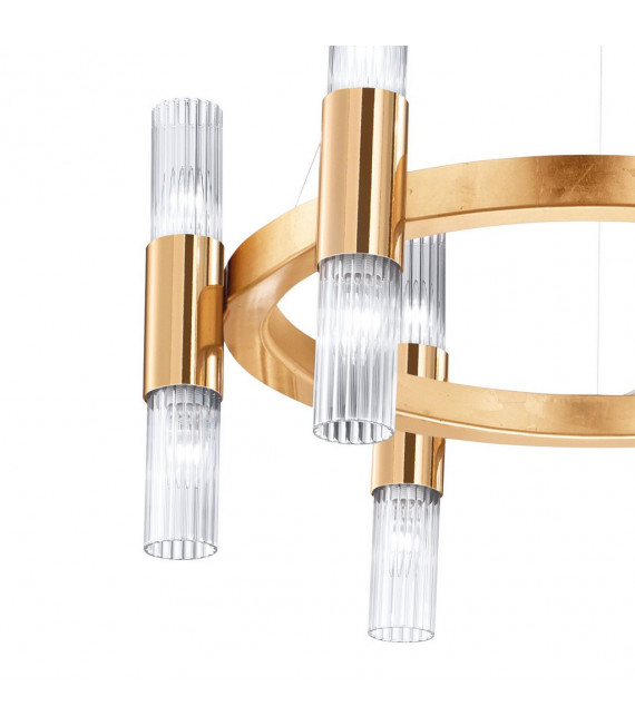 Applique murale Giro 12 ampoules Feuille d'or