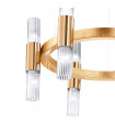 Applique murale Giro 12 ampoules Feuille d'or