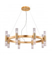 Giro 16-light gold leaf wall light