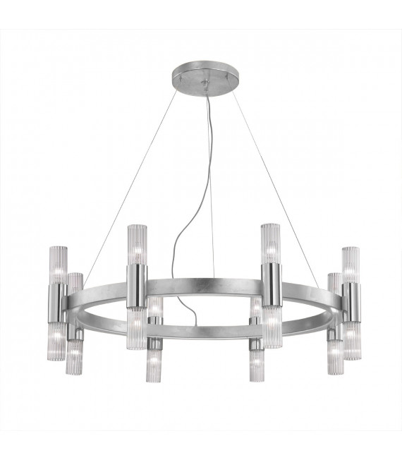 Applique murale Giro 16 ampoules Feuille d'argent