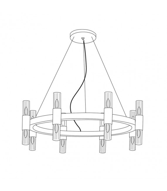 Giro 16-Light Silver Leaf Wall Sconce
