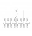 Suspension Giro 16 ampoules Feuille d'or