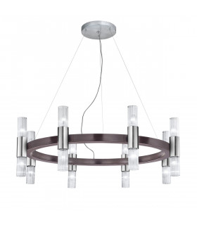 Aplique Giro 16 luces Marrón cepillado