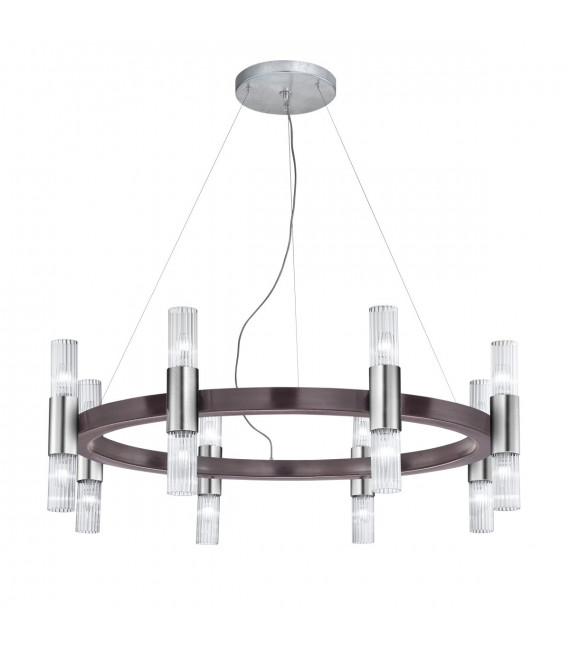 Aplique Giro 16 luces Marrón cepillado