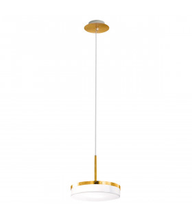 Suspension Solis 1 ampoule Feuille d'or