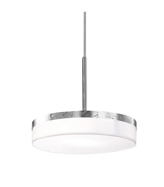 Suspension Solis 1 ampoule Feuille d'argent