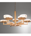 Solis pendant lamp 10 gold leaf bulbs