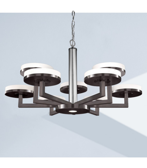 Solis pendant light 10 bulbs Brushed brown