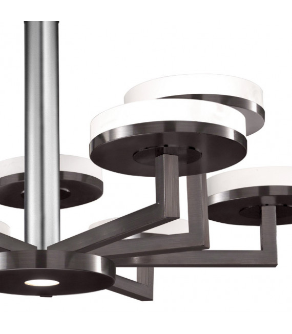 Lampada a sospensione Solis 10 lampadine Marrone spazzolato