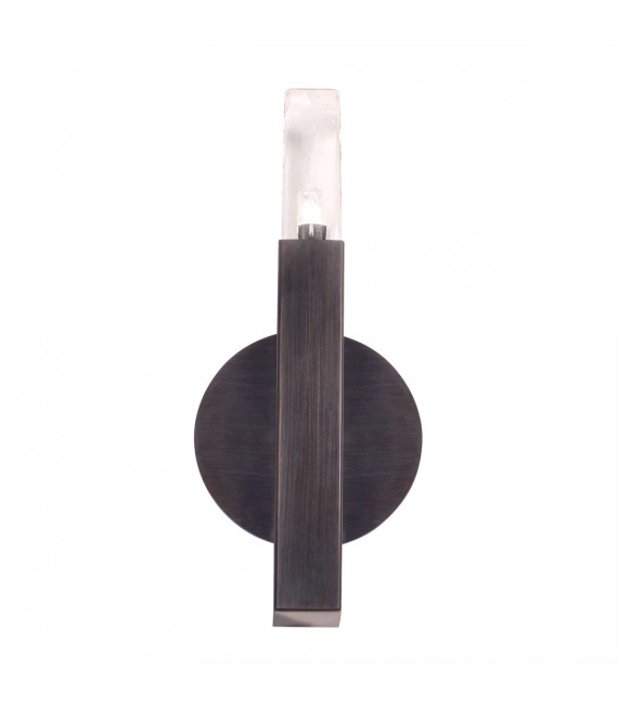 Applique murale Spigolo Brun brossé 1 ampoule 29,5cm